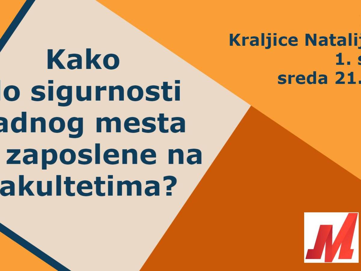 Kako do sigurnosti radnog mesta za zaposlene na&nbsp;fakultetima?